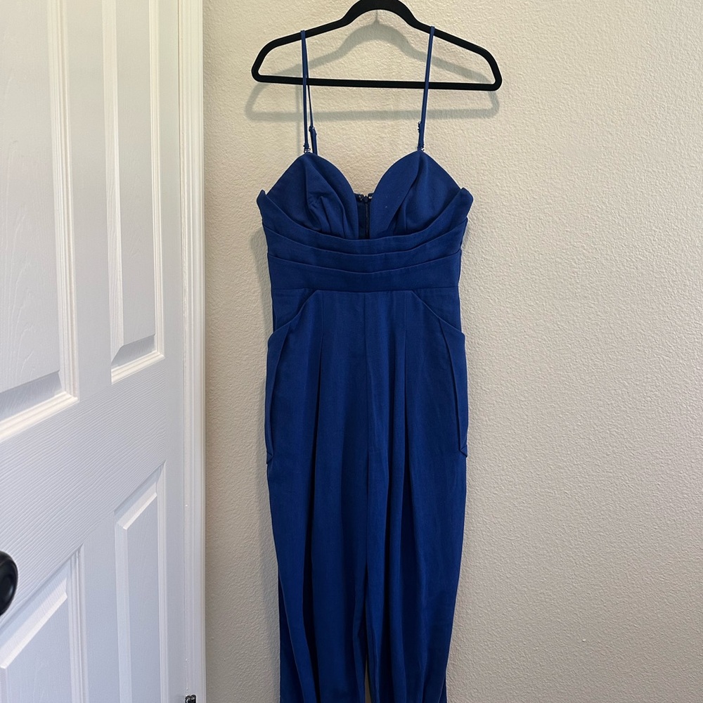 FARM Rio Strappy Blue Jumpsuit